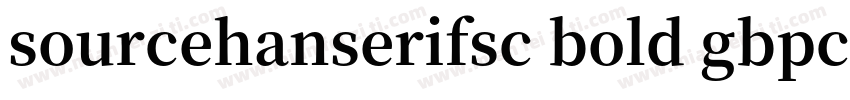 sourcehanserifsc bold gbpc字体转换